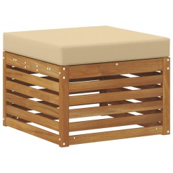 Pouf d'Extérieur Bois d'Acacia Massif Naturel 536375536375