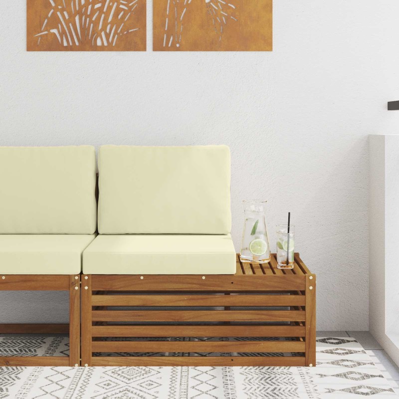 Canapé d'extérieur extrémité Naturel 91 x 63 x 73 cm 536376536376