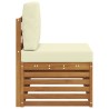 Canapé d'extérieur extrémité Naturel 91 x 63 x 73 cm 536376536376