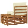 Canapé d'extérieur extrémité Naturel 91 x 63 x 73 cm 536376536376