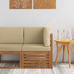 Canapé d'angle extérieur Bois d'Acacia Massif Naturel 536378536378