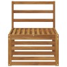 Sofa de milieu extérieur Bois d'Acacia Massif Naturel 536379536379