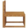 Sofa de milieu extérieur Bois d'Acacia Massif Naturel 536379536379