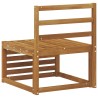 Sofa de milieu extérieur Bois d'Acacia Massif Naturel 536379536379