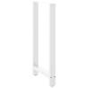 Pieds de table de bar Blanc 2 pièces 60 x (110-111) cm Acier 536381536381