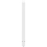 Pieds de table de bar Blanc 2 pièces 60 x (110-111) cm Acier 536381536381