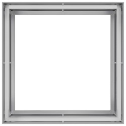 Jardinière 100x100x80 cm acier galvanisé 536383536383