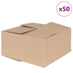 Boîte Pliable 50 pcs Naturel 30 x 30 x 15 cm Carton 536384536384