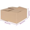 Boîte Pliable 50 pcs Naturel 30 x 30 x 15 cm Carton 536384536384