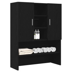 Meuble pour machine à laver chêne noir 70,5x25,5x90 cm 536389536389