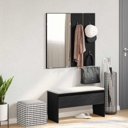 Ensemble de meubles d'entrée 4 pcs Chêne noir Bois d'ingénierie 536390536390