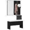 Ensemble de meubles d'entrée 4 pcs Chêne noir Bois d'ingénierie 536390536390