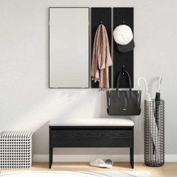 Ensemble de meubles d'entrée 4 pcs Chêne noir Bois d'ingénierie 536390536390
