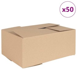 Boîte Pliable 50 pcs Naturel 35 x 24 x 15 cm Carton 536391536391