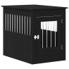 Meuble pour cage à chien en chêne noir 55 x 80 x 68 cm en bois d'ingénierie 536399536399