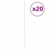 Soutien de plante 20 pcs Argenté 150 x 0,6 x 0,6 cm Acier 536401536401