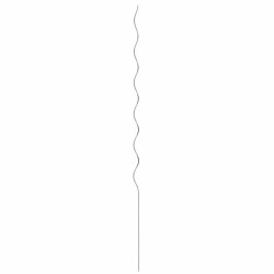 Soutien de plante 20 pcs Argenté 150 x 0,6 x 0,6 cm Acier 536401536401