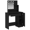 Table de Toilette avec tiroir Chêne noir 86,5 x 35 x 136 cm 536403536403