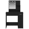 Table de Toilette avec tiroir Chêne noir 86,5 x 35 x 136 cm 536403536403