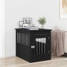 Meuble pour cage à chien en chêne noir 55 x 75 x 65 cm en bois d'ingénierie 536405536405