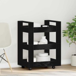 Chariot de cuisine Chêne noir 60 x 45 x 80 cm Bois d'ingénierie 536406536406