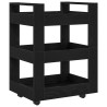 Chariot de cuisine Chêne noir 60 x 45 x 80 cm Bois d'ingénierie 536406536406