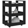 Chariot de cuisine Chêne noir 60 x 45 x 80 cm Bois d'ingénierie 536406536406