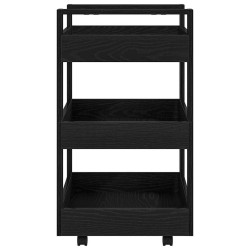 Chariot de cuisine Chêne noir 60 x 45 x 80 cm Bois d'ingénierie 536406536406