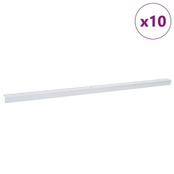 Nez de marche 10 pcs Argenté 67 x 3 x 2 cm Aluminium 536407536407