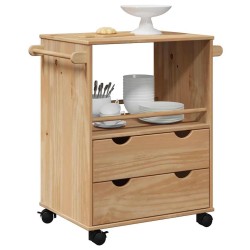 Chariot de cuisine OTTA 59x45x80 cm bois massif de pin 536408536408