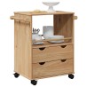 Chariot de cuisine OTTA 59x45x80 cm bois massif de pin 536408536408