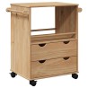 Chariot de cuisine OTTA 59x45x80 cm bois massif de pin 536408536408