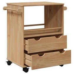 Chariot de cuisine OTTA 59x45x80 cm bois massif de pin 536408536408