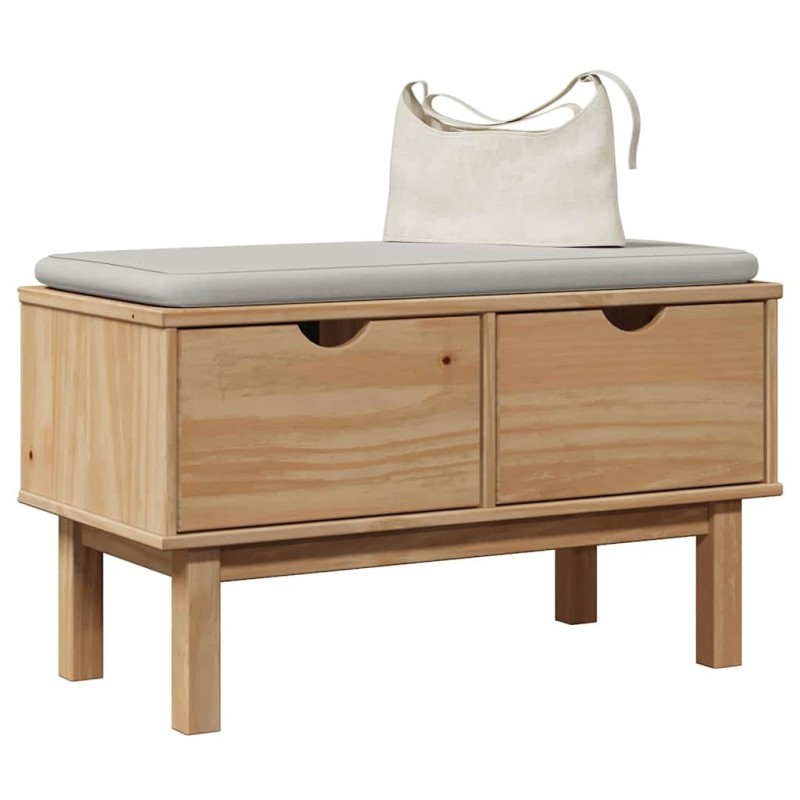 Banc de couloir OTTA 80x40x45 cm bois de pin massif 536409536409