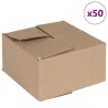 Boîte Pliable 50 pcs Naturel 15 x 15 x 8 cm Carton 536413536413