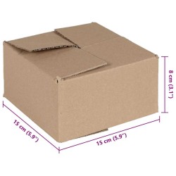 Boîte Pliable 50 pcs Naturel 15 x 15 x 8 cm Carton 536413536413