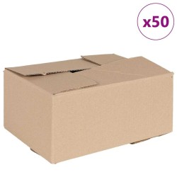 Boîte Pliable 50 pcs Naturel 30 x 21,5 x 14 cm Carton 536417536417