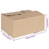 Boîte Pliable 50 pcs Naturel 30 x 21,5 x 14 cm Carton 536417536417