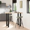 Pieds de table de bar Noir 2 pièces 60 x (110-111) cm Acier 536429536429