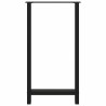 Pieds de table de bar Noir 2 pièces 60 x (110-111) cm Acier 536429536429