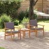 Chaise de jardin 2 pcs Anthracite Bois d'Acacia Massif 536433536433