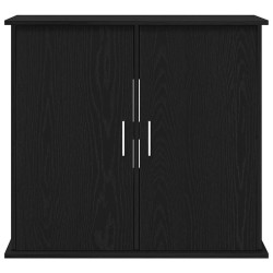 Support d'aquarium Chêne noir 81x36x73 cm Bois d'ingénierie 536435536435