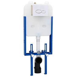 Cadre de Cistern avec stockage Blanc 50 x 8 x 131 cm Acier 536437536437