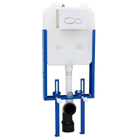 Cadre de Cistern avec stockage Blanc 50 x 8 x 131 cm Acier 536437536437