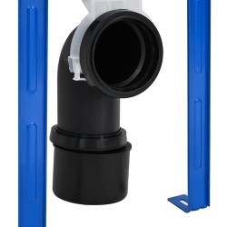 Cadre de Cistern avec stockage Blanc 50 x 8 x 131 cm Acier 536437536437