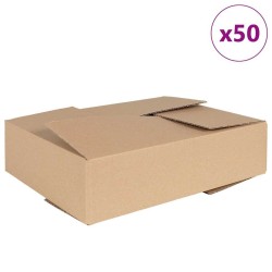Boîte Pliable 50 pcs Naturel 40 x 30 x 10 cm Carton 536438536438