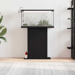 Support d'aquarium Chêne noir 75x36x72,5 cm Bois d'ingénierie 536446536446