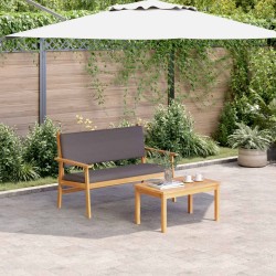 Ensemble de canapé de jardin avec coussin 2 pcs Anthracite 536447536447