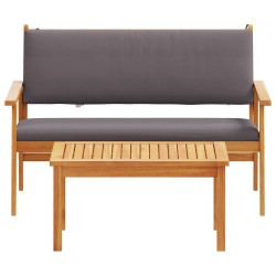 Ensemble de canapé de jardin avec coussin 2 pcs Anthracite 536447536447
