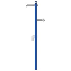 Support mural de salle de bain Bleu 50 x 3 x 112 cm 536451536451